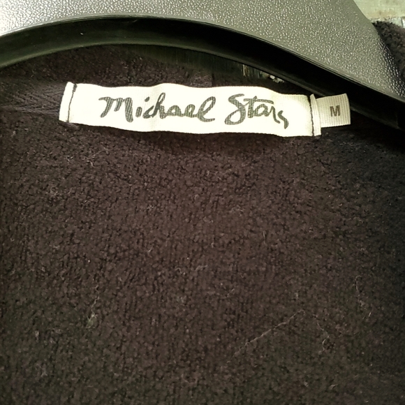 Michael Star Hooded Open Front Cardigan Sweater, Size Medium, NWOT - Picture 4 of 10